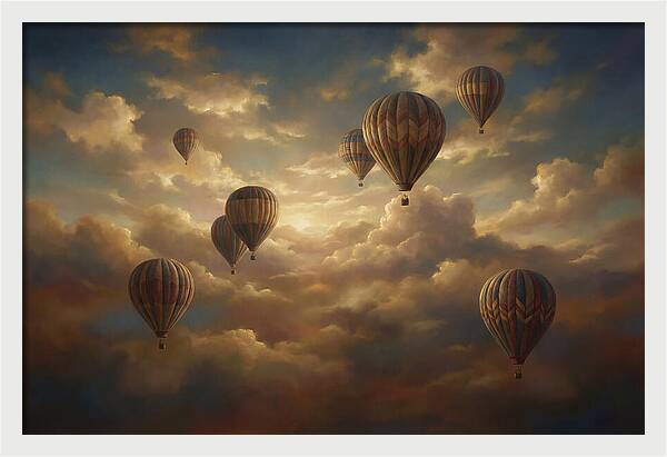 Vibrant Balloons In The Sky