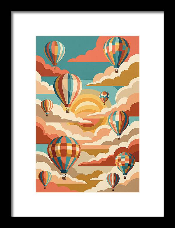 Vibrant Balloons Soaring Above