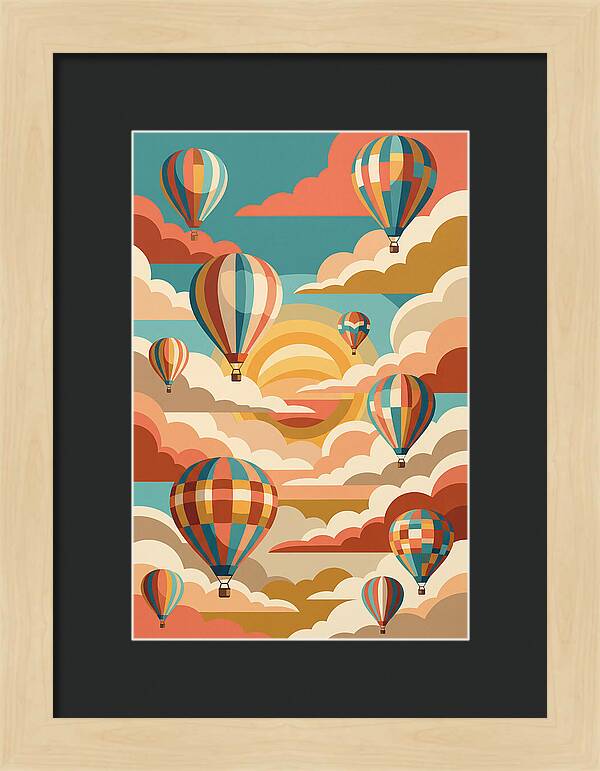 Vibrant Balloons Soaring Above