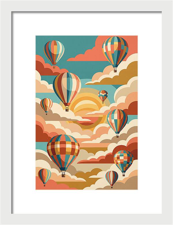 Vibrant Balloons Soaring Above