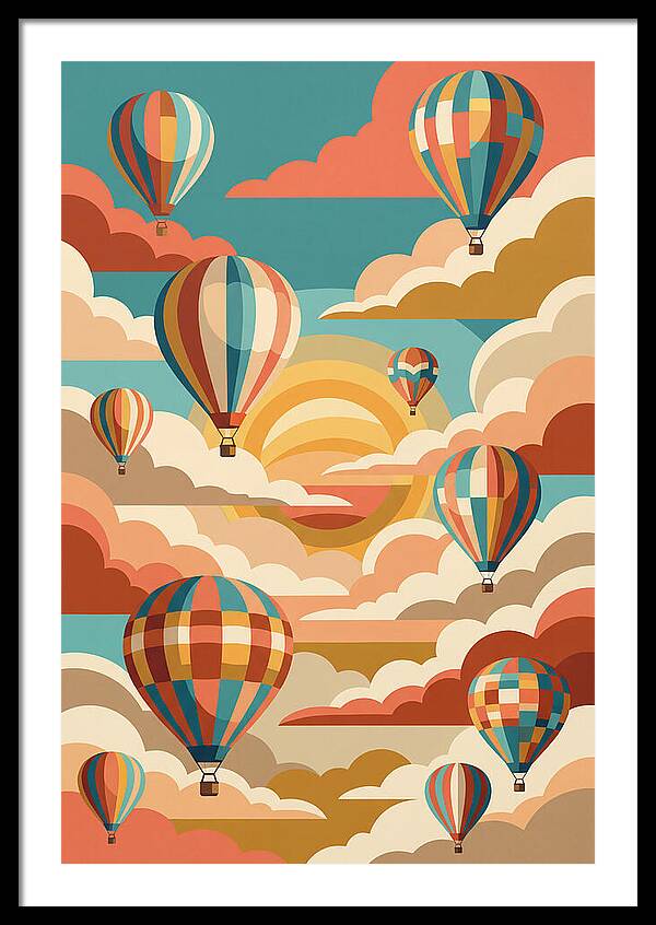 Vibrant Balloons Soaring Above