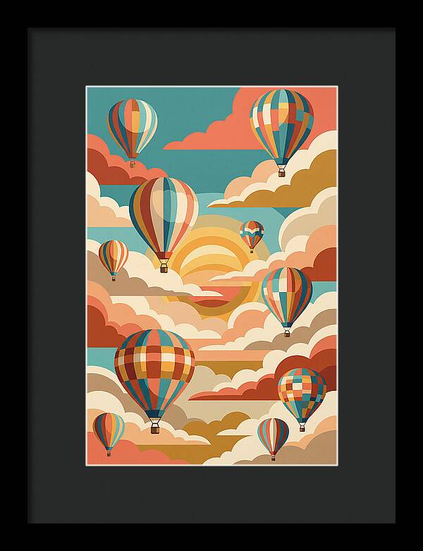 Vibrant Balloons Soaring Above