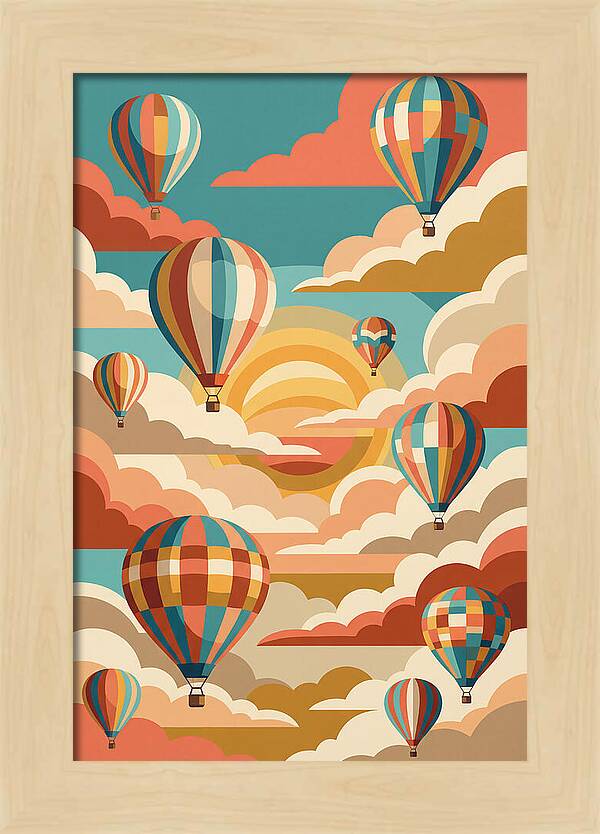 Vibrant Balloons Soaring Above