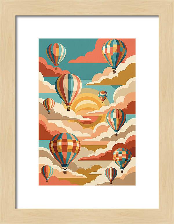 Vibrant Balloons Soaring Above