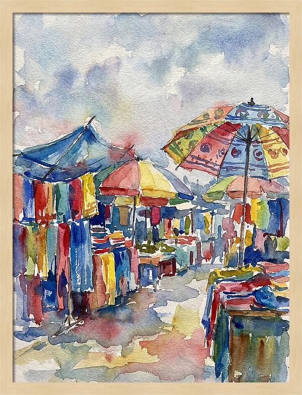 Vibrant Bazaar Atmosphere