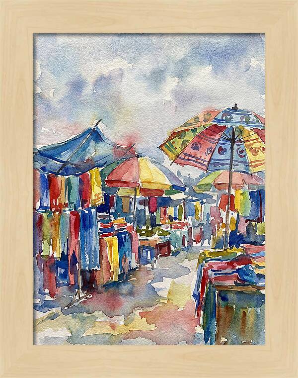 Vibrant Bazaar Atmosphere