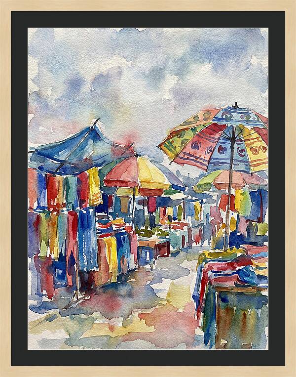 Vibrant Bazaar Atmosphere