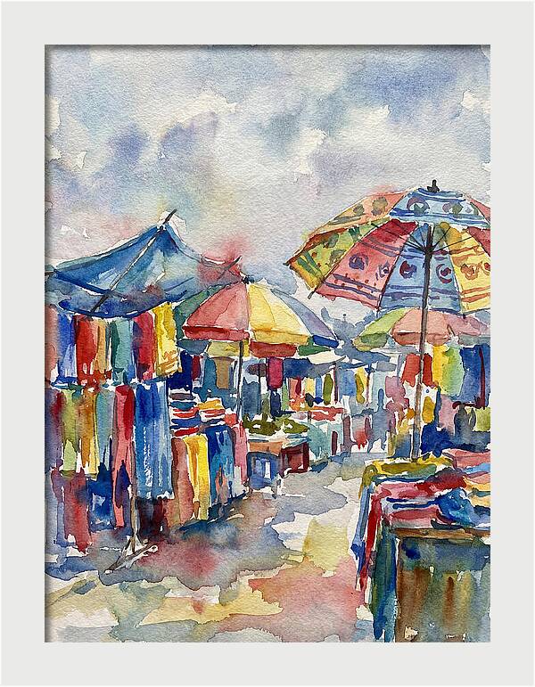 Vibrant Bazaar Atmosphere