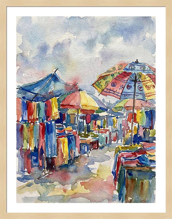 Vibrant Bazaar Atmosphere