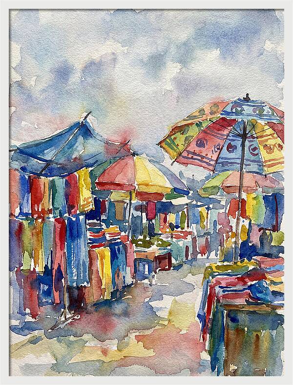 Vibrant Bazaar Atmosphere