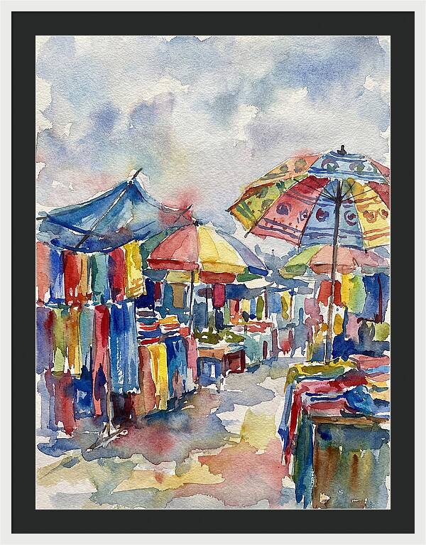 Vibrant Bazaar Atmosphere