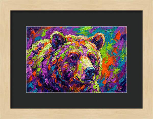 Vibrant Bear Portrait