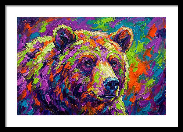 Vibrant Bear Portrait