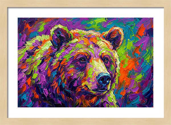 Vibrant Bear Portrait