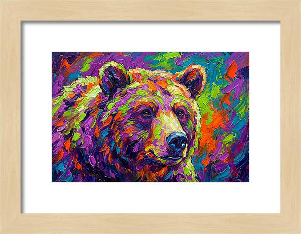 Vibrant Bear Portrait