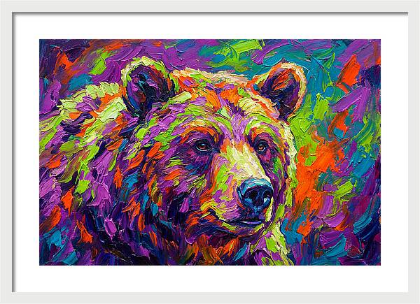 Vibrant Bear Portrait