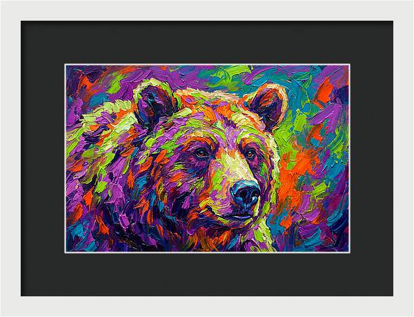 Vibrant Bear Portrait