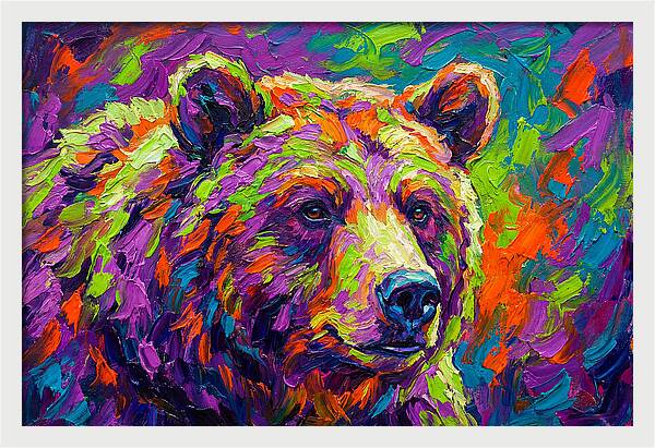 Vibrant Bear Portrait