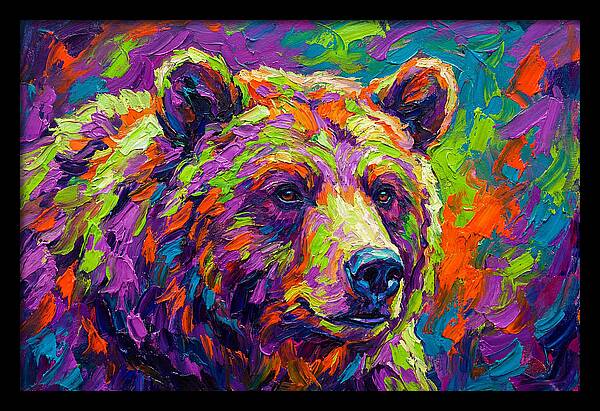 Vibrant Bear Portrait