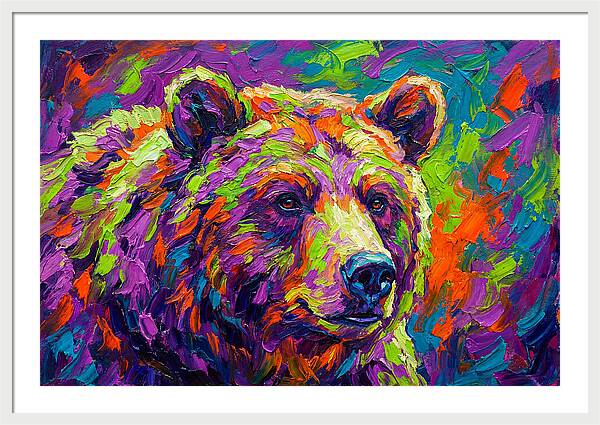 Vibrant Bear Portrait