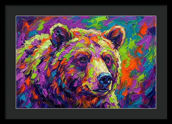 Vibrant Bear Portrait