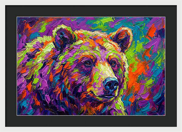 Vibrant Bear Portrait