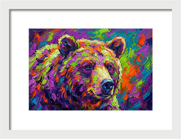 Vibrant Bear Portrait