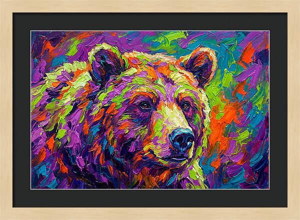 Vibrant Bear Portrait