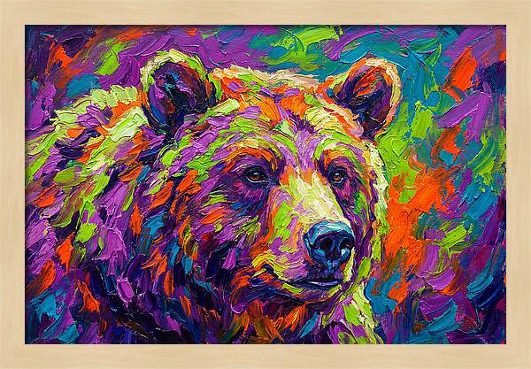 Vibrant Bear Portrait