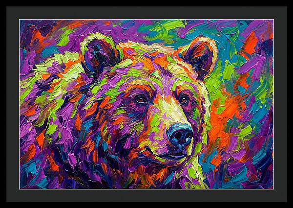Vibrant Bear Portrait