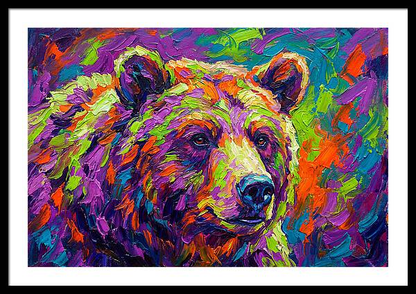 Vibrant Bear Portrait