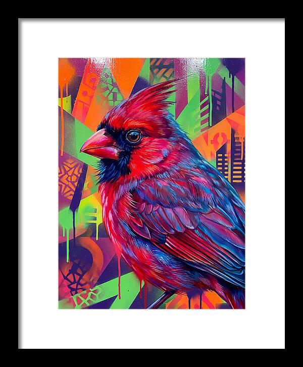 Vibrant Cardinal Portrait