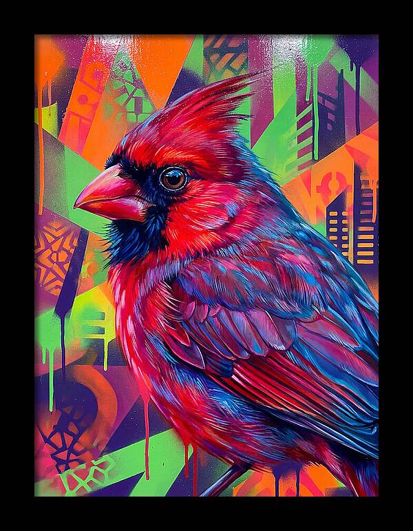 Vibrant Cardinal Portrait