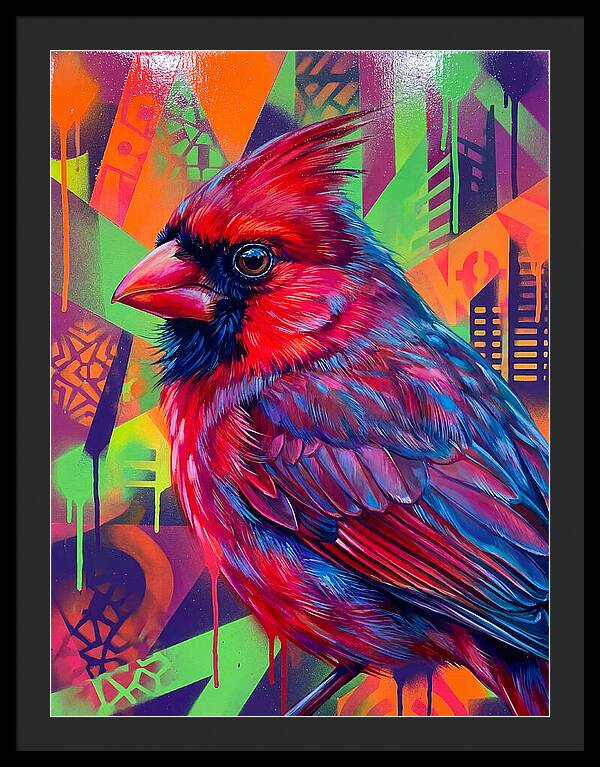 Vibrant Cardinal Portrait
