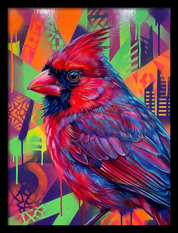 Vibrant Cardinal Portrait