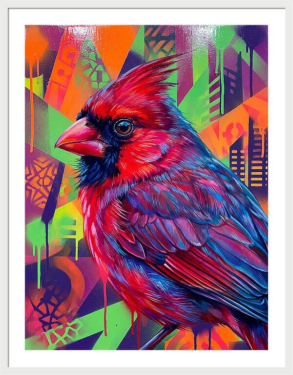 Vibrant Cardinal Portrait