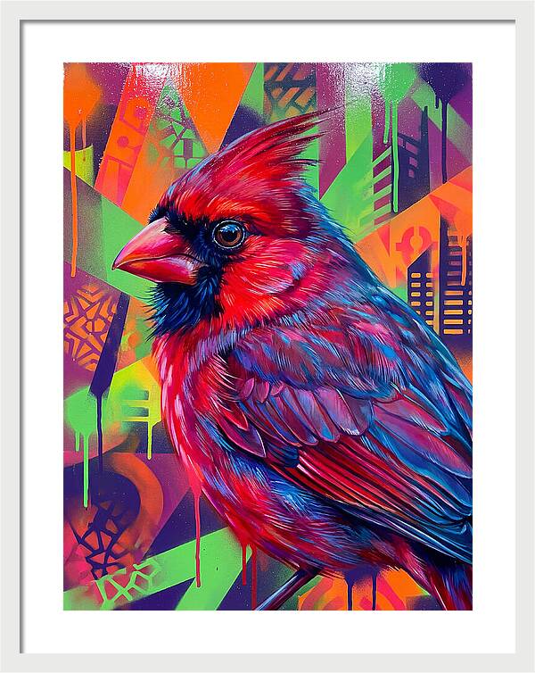 Vibrant Cardinal Portrait