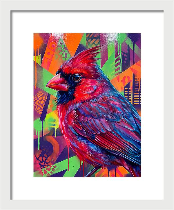 Vibrant Cardinal Portrait