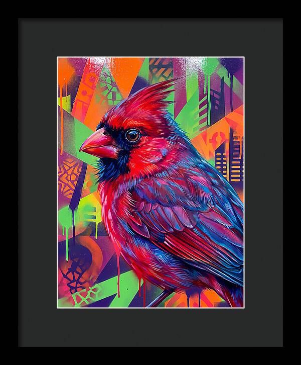 Vibrant Cardinal Portrait