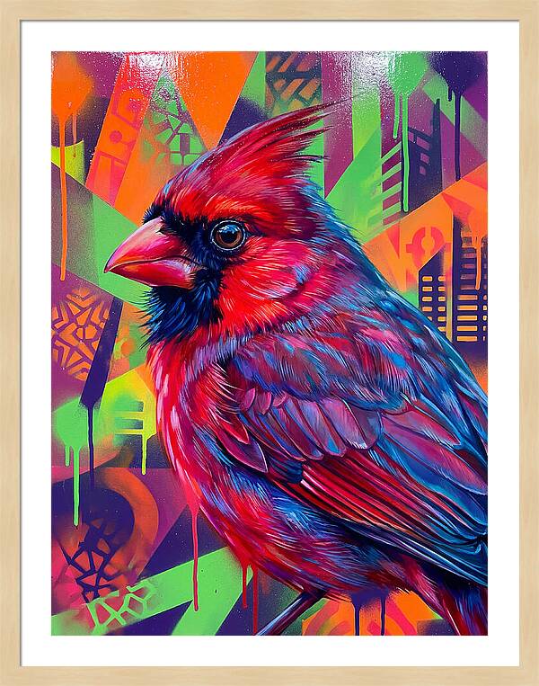 Vibrant Cardinal Portrait