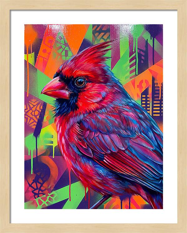 Vibrant Cardinal Portrait