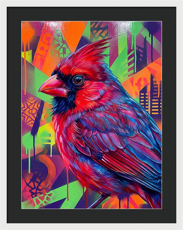 Vibrant Cardinal Portrait