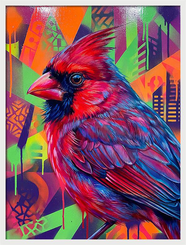 Vibrant Cardinal Portrait