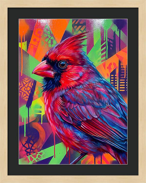 Vibrant Cardinal Portrait