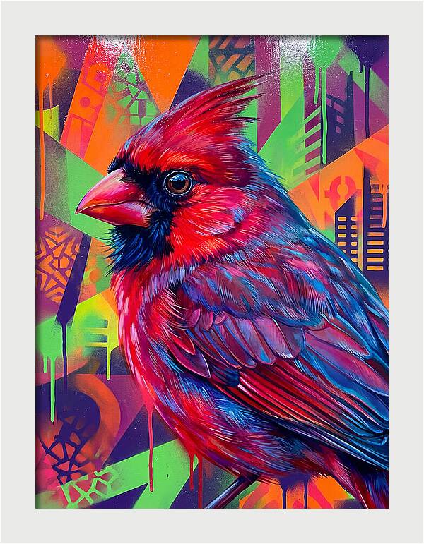 Vibrant Cardinal Portrait