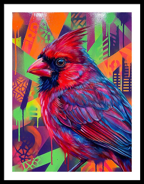 Vibrant Cardinal Portrait