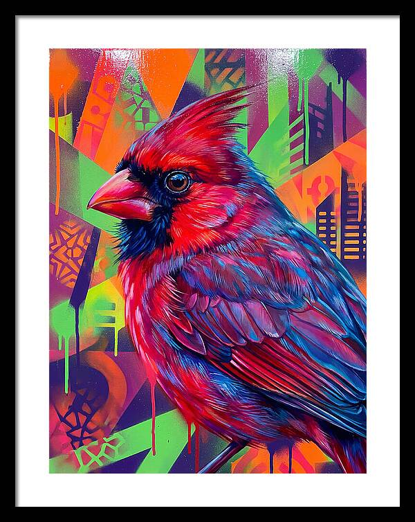 Vibrant Cardinal Portrait