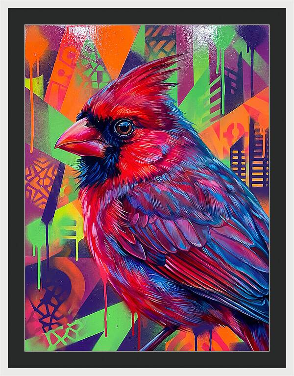 Vibrant Cardinal Portrait