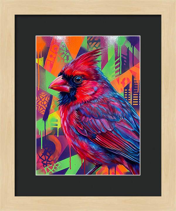 Vibrant Cardinal Portrait