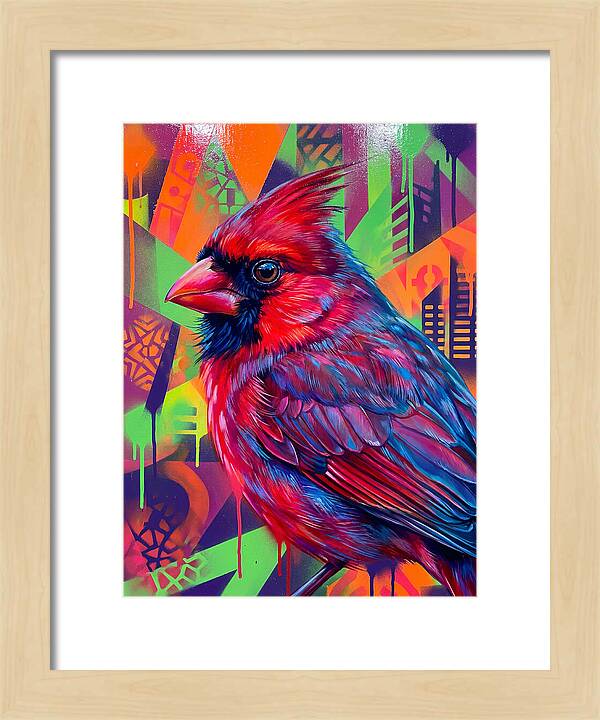 Vibrant Cardinal Portrait